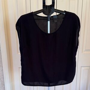 Old Navy Black Scoop Neck Short Sleeve Top